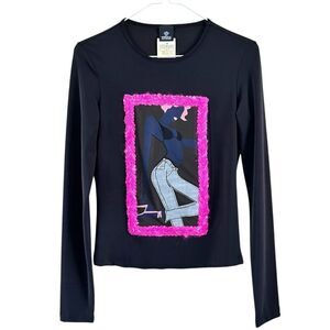 Versace Jeans Couture Long Sleeve Graphic Shirt